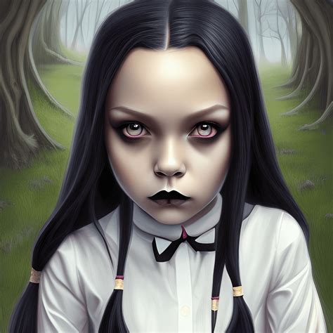 Beautiful Dark Jenna Ortega As Wednesday Addams Ominous Presence