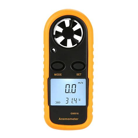 Adept Digital Anemometer Wind Speed Gauge Meter Lcd Handheld Airflow