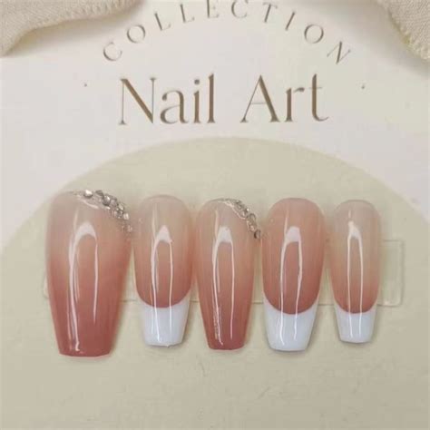 Nude Color Nails Etsy