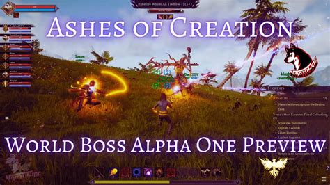 Alpha One Preview World Boss Fight Tremble Ashes Of Creation Mage