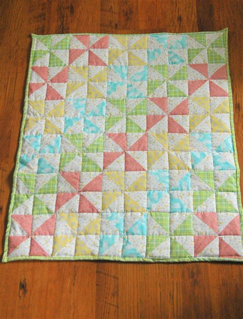 Striped Pinwheel Baby Quilt And Free Pattern Girl Quilts Patterns