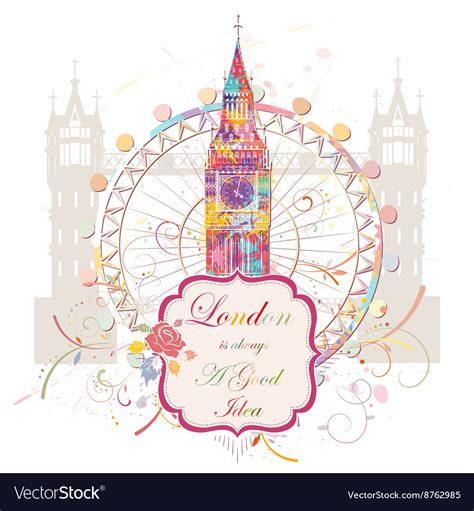 London landmarks Royalty Free Vector Image - VectorStock