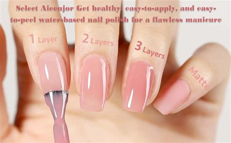 Amazon Aieenjor Light Pink Nail Polish Nude Nail Polish Water Based Low Odor Fast Drying