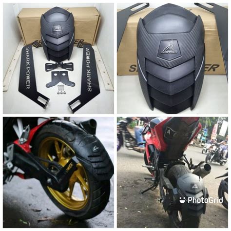 Jual MUDGUARD MUD GUARD PENAHAN LUMPUR CARBON FULL CNC MUDGUARD SHARK