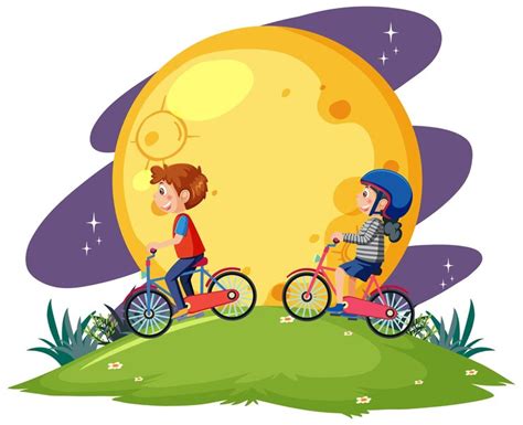 Premium Vector | Astronomy kids in cartoon style