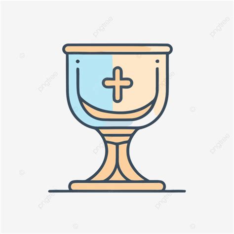 Icono Del Cáliz Para Los Sacramentos De La Iglesia Vector PNG Un