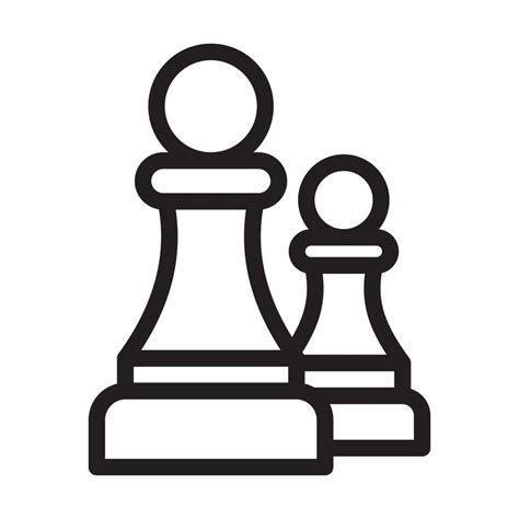 Chess Icon Design Vector Art At Vecteezy