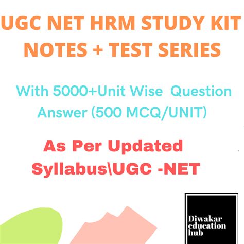 UGC NET HRM Labour Welfare Code 55 Study Kit Notes Test Series As