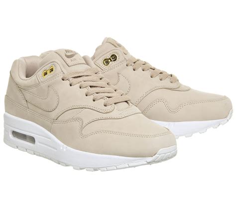 Nike Air Max 1 Trainers Bio Beige White Sneaker Damen