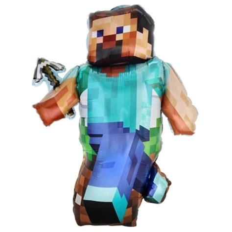 Minecraft Steve Shape Foil Balloon Party Splendour