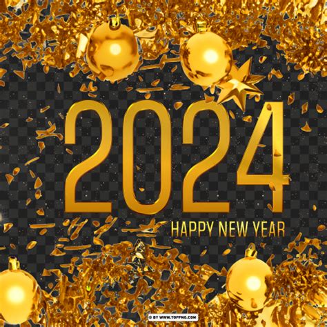 HD PNG Card Design For Happy New Year 2024 Image ID 490740 TOPpng