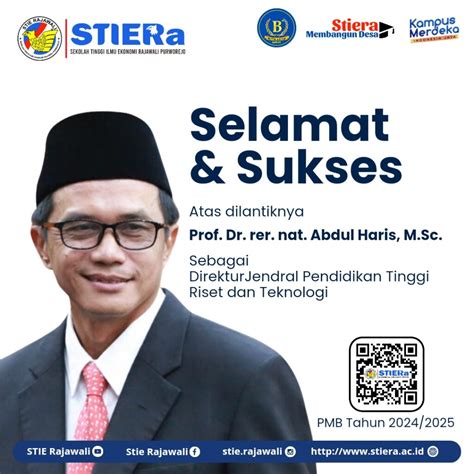 Selamat Atas Dilantiknya Prof Dr Rer Nat Abdul Haris M Sc Sebagai