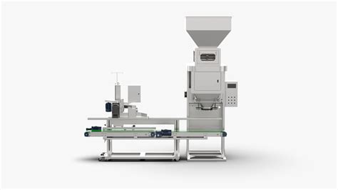 Automatic Quantitative Packaging Scale Machine 3D Model CGTrader