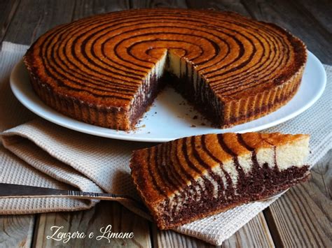 Torta Zebrata Ricetta Golosa Zenzero E Limone