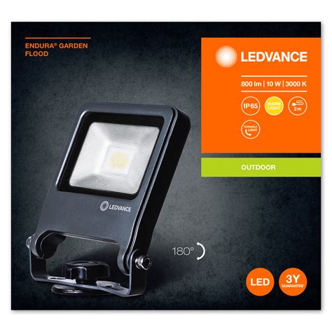 Ledvance Outdoor Led Floodlight With Ground Spike Endura Garden Flood