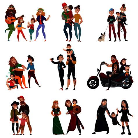 Subculture Vector Hd Png Images Various Subcultures Fashion Character