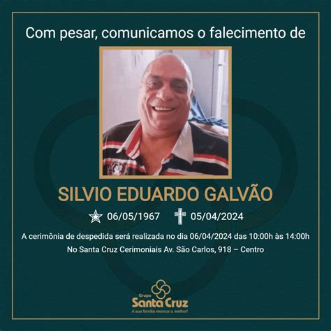 Grupo Santa Cruz Comunica O Falecimento Aos Anos De Silvio Eduardo