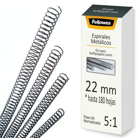 Espirales Metalicos Para Encuadernar Mm Negro