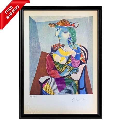 Pablo Picasso Marie Th Rese Walter Original Hand Signed Print