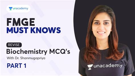 Fmge Must Knows Revise Biochemistry Mcqs Dr Shanmugapriya Youtube