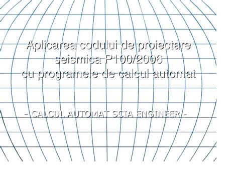 PDF Calculul Structurilor La Actiunea Seismica Conform P100 2006