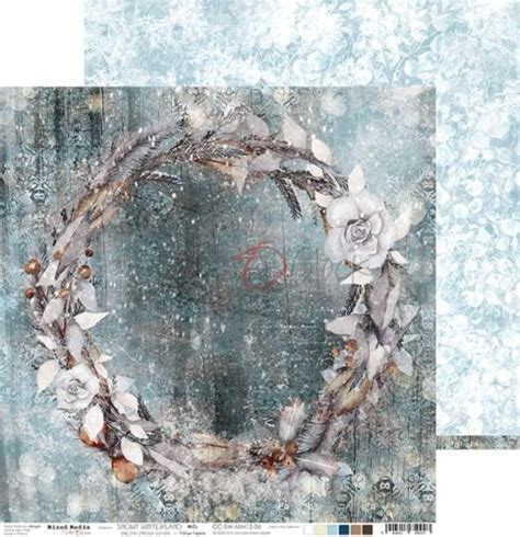 Papier Scrapbook Craft Oclock Snowy Winterland 06 Świat Pasji