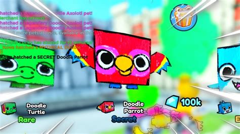 Hatching New Secret Doodle Parrot In Pet Simulator X Youtube