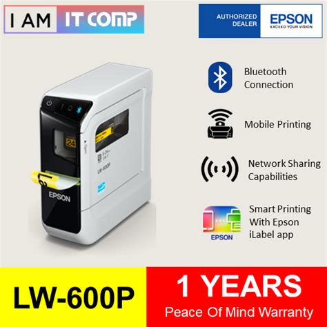 Epson LabelWorks LW 600P Bluetooth PC Connectable Label Printer