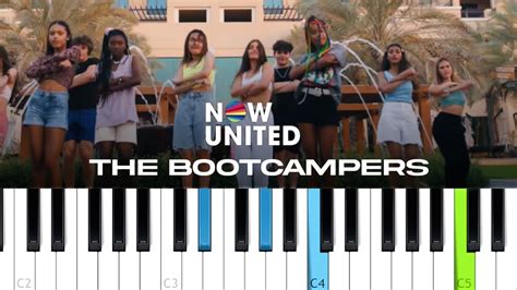 Now United The Bootcampers Good Days Piano Tutorial Youtube