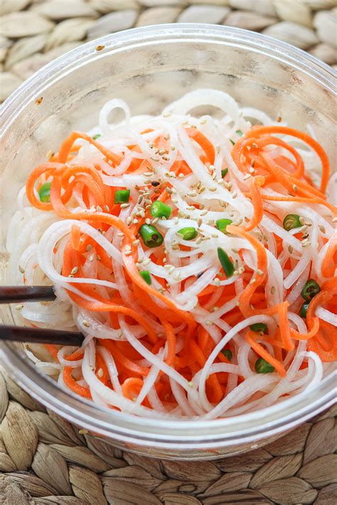 Carrot And Daikon Radish Salad Spice The Plate