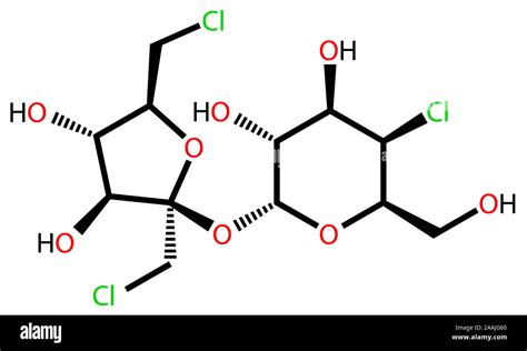 Sucralose Structural Formula Stock Photo Alamy