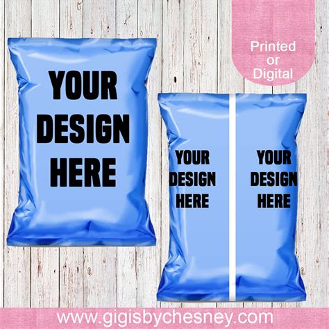 Custom Chip Bags Treat Bags Design Your Own Chip Bag Etsy