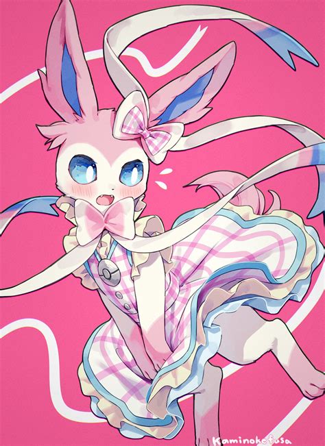 Sylveon And Sylveon Pokemon And 1 More Drawn By Kaminokefusa Danbooru