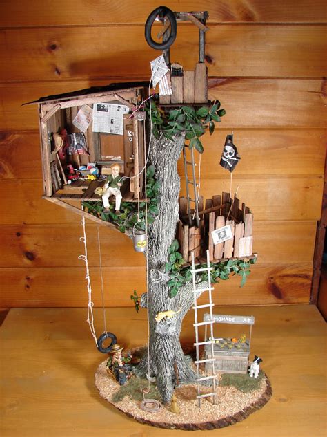 Miniature Treehouse 1 12 Scale By Miniaturemadness On Deviantart Tree