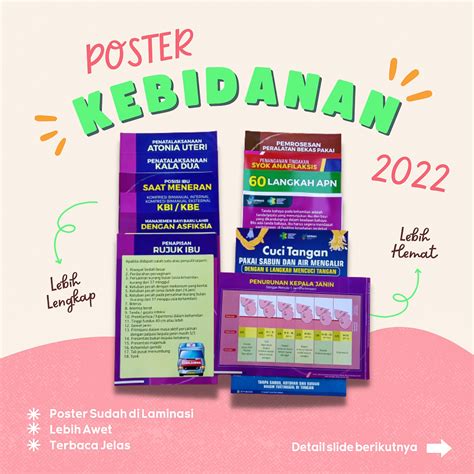 Paket Poster Kebidanan 60 Langkah Apn Poster Kesehatan Lengkap