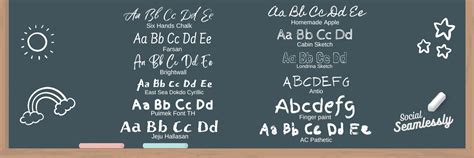 12 Free Canva Fonts that Look Like Chalk - Social Seamlessly