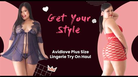 Avidlove Plus Size Lingerie Try On Haul Avidlove Ft ATOMIC KEERATI