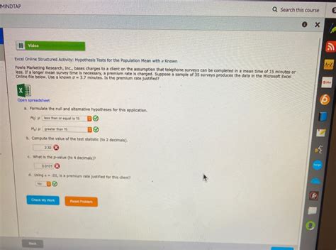 Solved MINDTAP Q Search This Course G 0 X Video A Z Excel Chegg