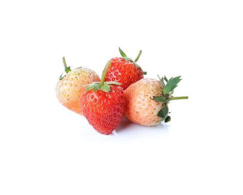 Premium Photo Fresh Strawberry Isolated On White Background