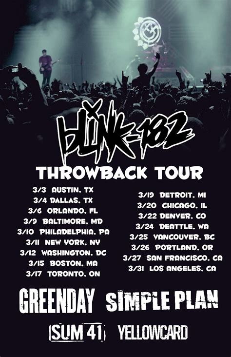 Blink-182 Tour Poster on Behance