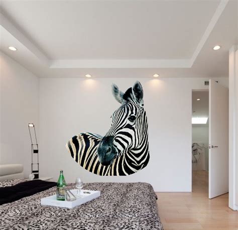 Zebra Wall Mural Decal Animal Wall Decal Murals Primedecals