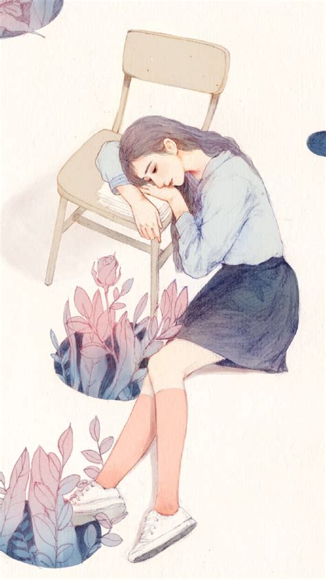 My Sleep 💤 Ŧσllσฬ ๓є ღ Ꮙαƪƪεȵα ღ Anime Art Girl Cartoon Art Girly Art