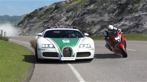 Suzuki Hayabusa Vs Bugatti Veyron Police Dubai At Highlands