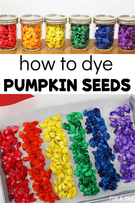 How To Dye Pumpkin Seeds Fun Dyed Pumpkin Seed Activity Ideas Artofit