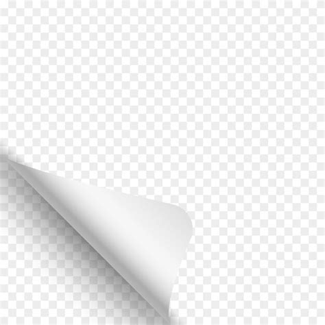 Загнутая страница на прозрачном фоне. белая бумага. | Премиум векторы