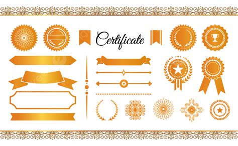 Certificate Graduation Award Vector Png Images Certificate Labels