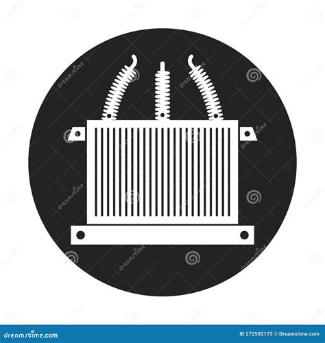 High Voltage Electrical Transformer Icon Stock Vector - Illustration of ...