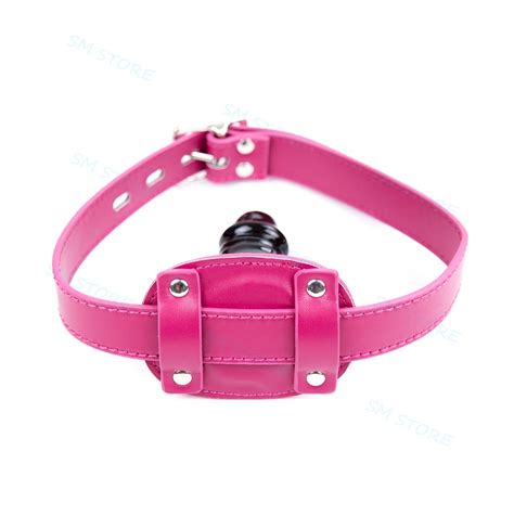 Dildos Ball Gag Bondage Open Mouth Oral Dildo Plug Harness For Couple Sex Toys EBay