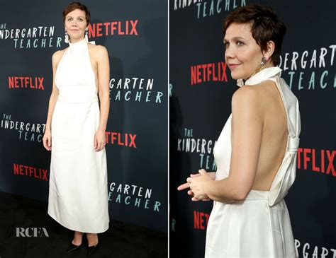 Maggie Gyllenhaal In Prada Netflix’s ‘the Kindergarten Teacher’ New York Screening Red