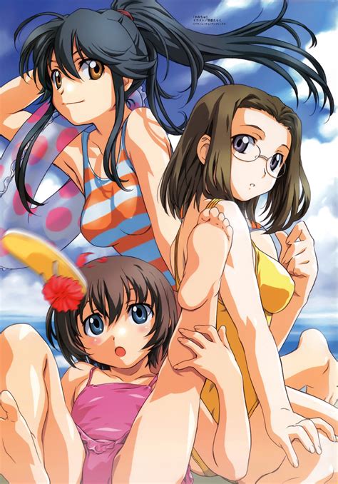 Hitotsubashi Yurie Shijou Mitsue And Saegusa Matsuri Megami Magazine